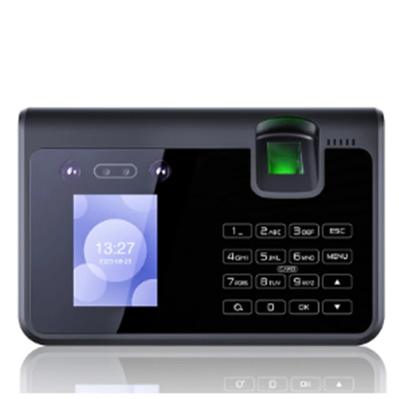 เครื่องบันทึกเวลาทำงานด้วยไบโอเมตริกซ์ขั้นสูง A72T พร้อมระบบจดจำใบหน้าและฝ่ามือ รุ่นปลั๊ก EU