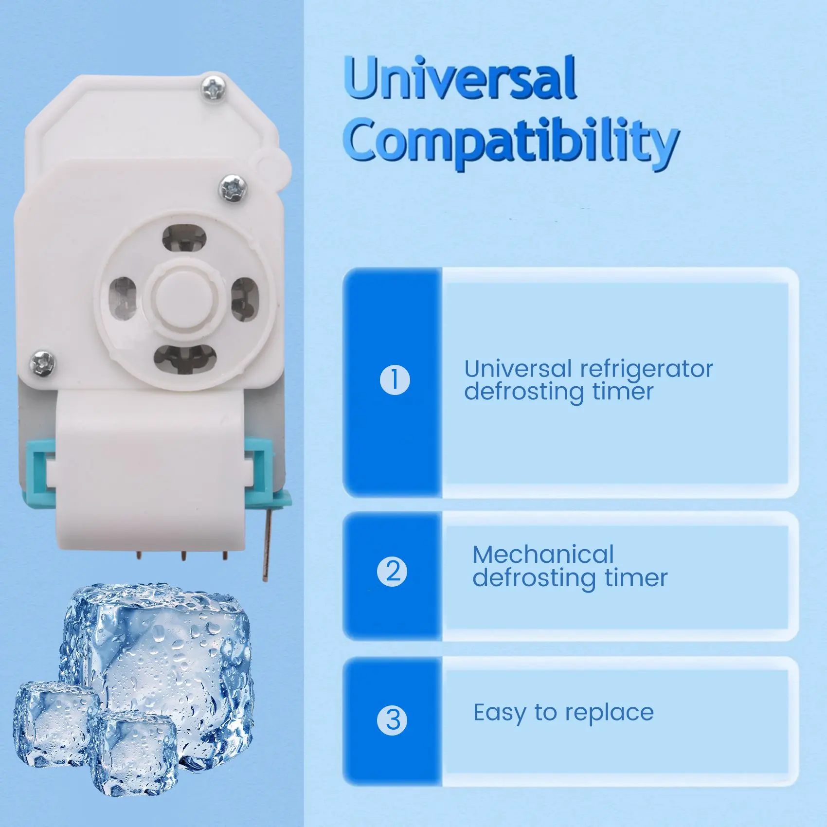 AEE4-Defrost Timer Universal AC 200-240V TMDE802ZC1 3018100310 H.J For Daewoo Cooler For All 220V Refrigerator Parts