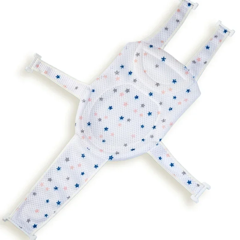 Baby Bad Net Matte Kinder Neugeborenen Einstellbare Badewanne Kissen Sitzkissen Kreuz-förmigen Anti-slip Badewanne Dusche Wiege bett Sitz – Detail 12