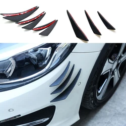 6Pcs/Set Car Front Bumper Lip Decoration Diffuser Shunt Fin Body Spoiler Universal Auto Front Bumper Lip