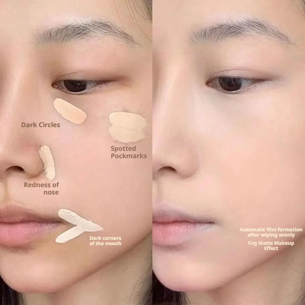 คอนซีลเลอร์ชนิดน้ำกันน้ำรองพื้นครีมเนื้อแมทปกปิดสูงควบคุมความมันคอนซีลเลอร์ให้ความชุ่มชื้นมืออาชีพแต่งหน้าใบหน้า