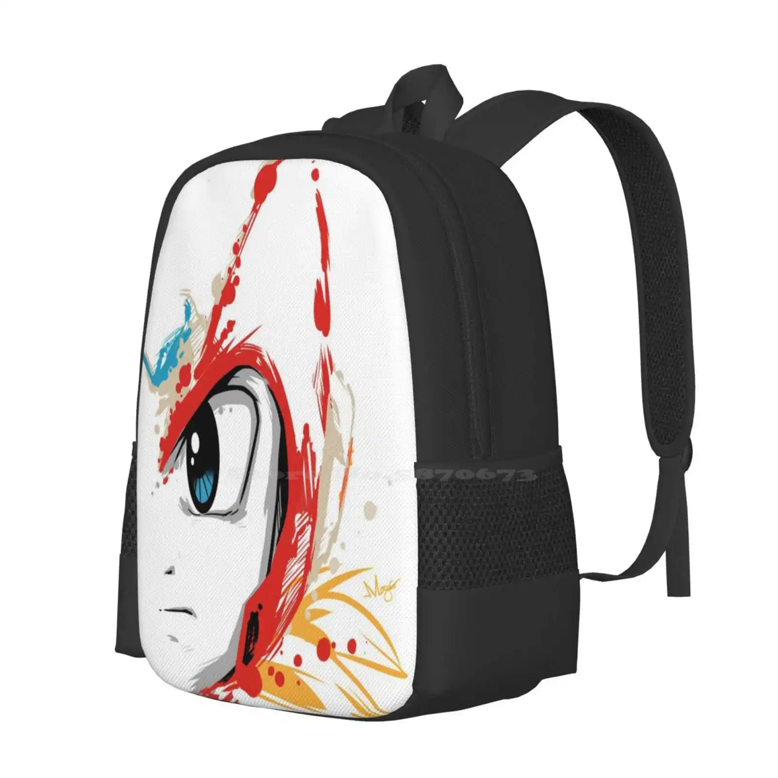 Zero Sketch ( Megaman ) Large Capacity School Backpack Laptop Bags Gaming Video Games Computer Games Megaman11 Switch Gameboy