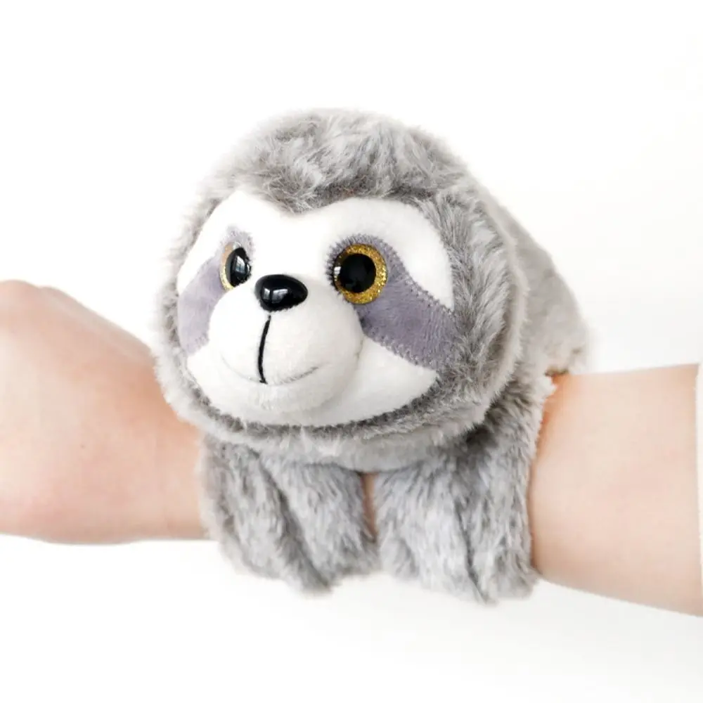 Cute PP Cotton Capybara Clap Circle Cute Animal Wristband Animal Slap Bracelets Cartoon Clap Ring Stuffed Animals Toy Birthday