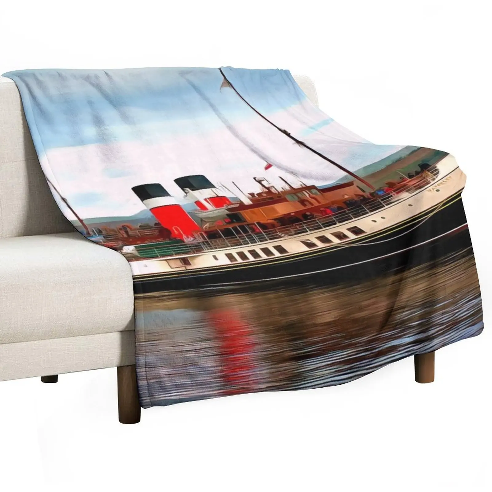 Waverley Paddle Boat (Painting) Throw Blanket Weighted decorative Sofas for winter Blankets