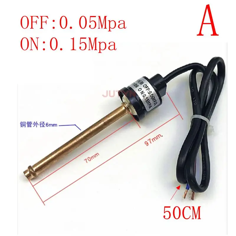 OFF: 0.05Mpa ON: 0.15Mpa Air conditioning heat pump/compressor low pressure protector pressure protection switch