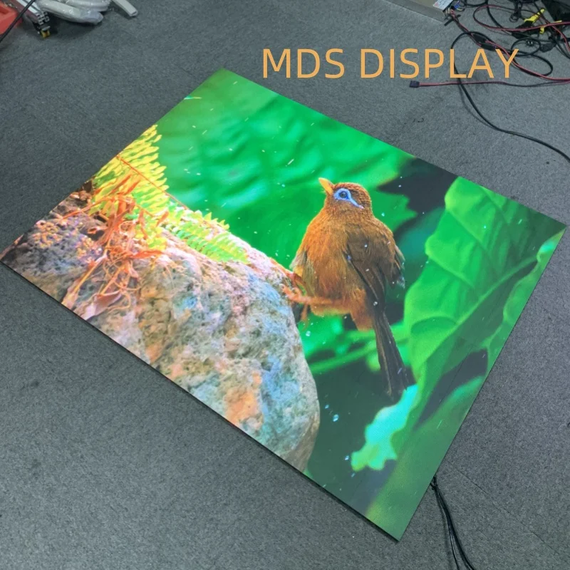 MDS P1.25 실내 방수 롤링 폴딩 LED 디스플레이 인터랙티브 플로어 플렉시블 스크린 엘리베이터 웨딩 무비 콘서트