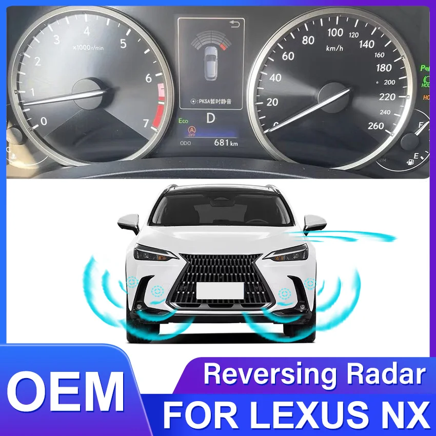 New! Car Front Rear Reverse Parking Sensor Assistance Backup Radar Buzzer for Lexus NX NX200 NX200t NX300h AZ10 2017-2026
