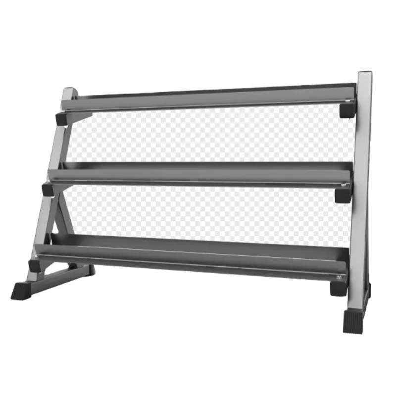 

3-Level Hexagonal Dumbbell Rack With Stainless Steel Frame, Design For Gym Indoor Equipment Storage Work