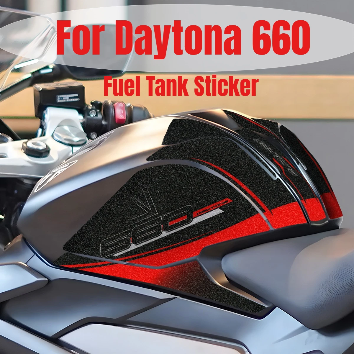 

For Daytona 660 Fuel Tank Stickers Frosted Sidebar Daytona660 Tank Pad Protector Waterproof Anti-Slip Motorcycle Accessories