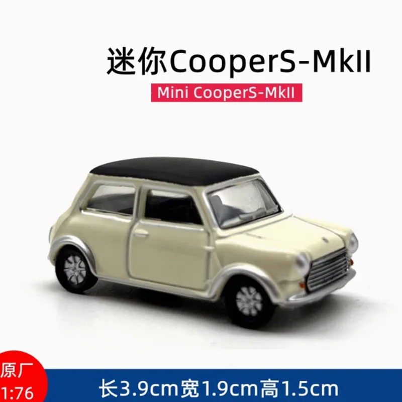 

Original Diecast 1: 76 Scale Mini Cooper's-MKII Alloy Simulation Car Model Classic Collection Display Toy Gift Souvenir