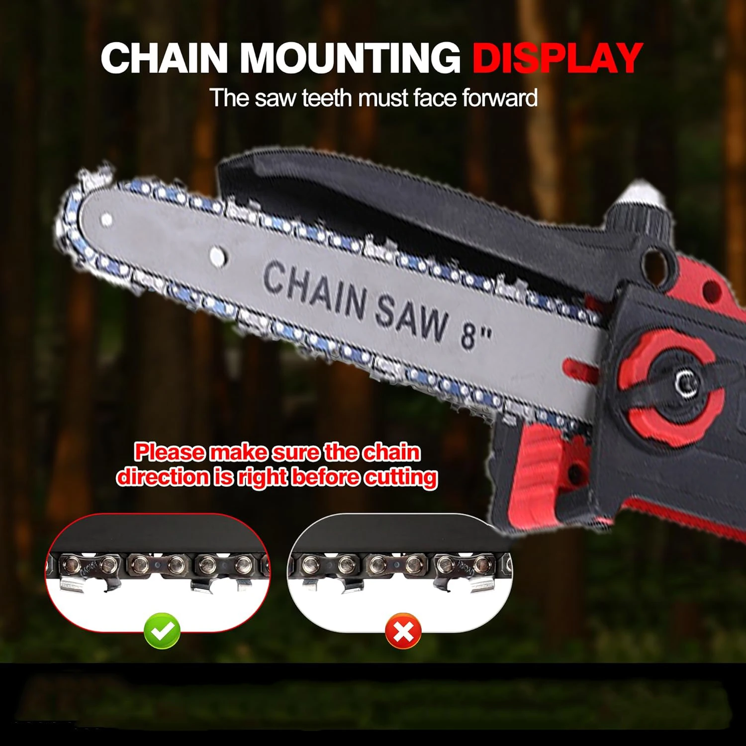 8 Inch Borstelloze Kettingzaag - Brushless Chainsaw 8 Inch 20V recensie en prijs