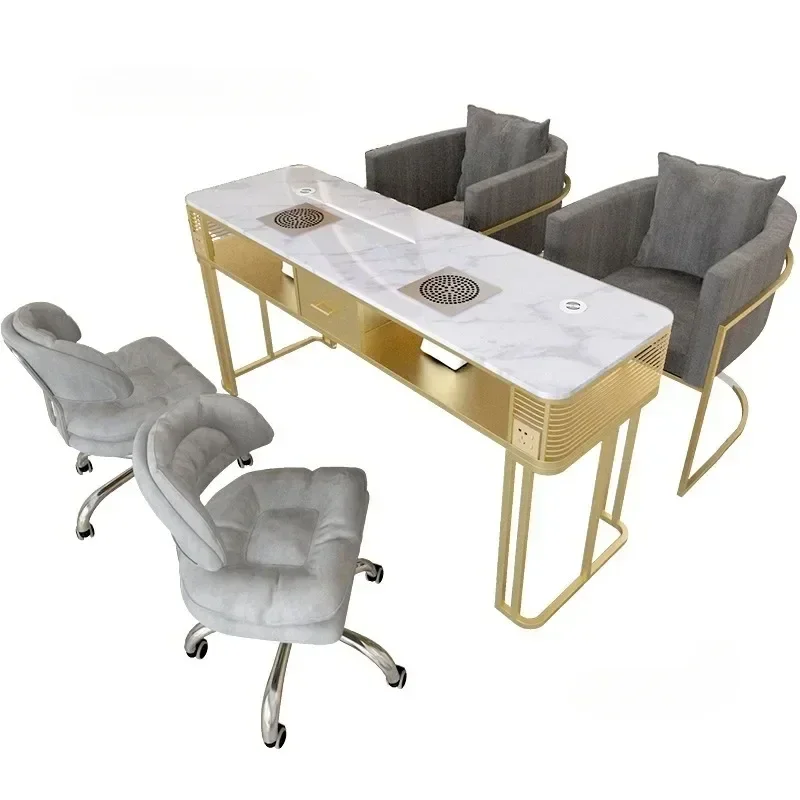 

Functional Modern Manicure Tables Beauty Nail Salon Multifunction Professional Nail Station Commercial Furniture Table