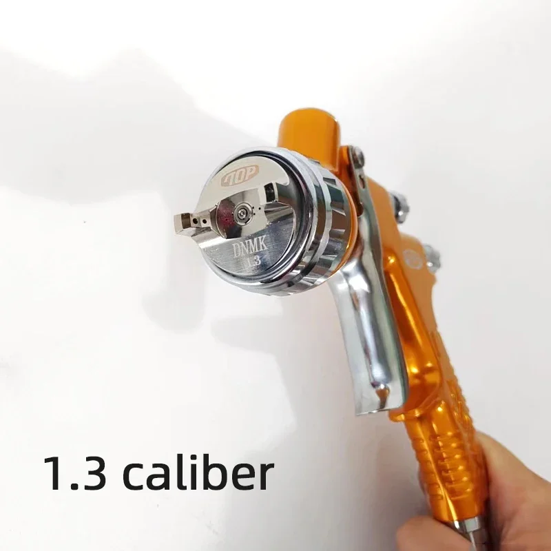 

DNMK Пистолет-распылитель 1,3 мм Сопло Glod с чашкой для смешивания Воздушный распылитель на водной основе Аэрограф для технического обслуживания автомобилей Инструменты для покраски