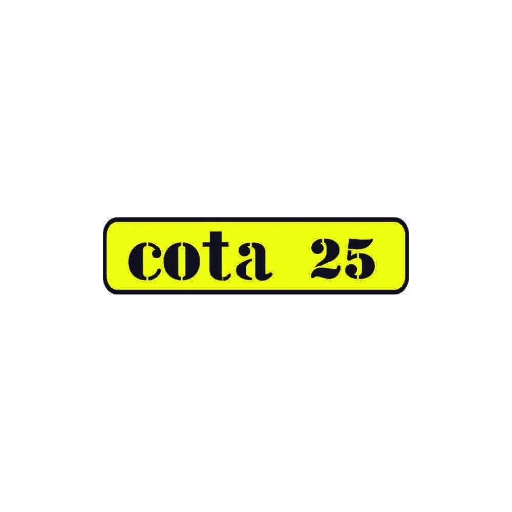 Yellow classic motorcycle compatible sticker MONTESA Cota 25