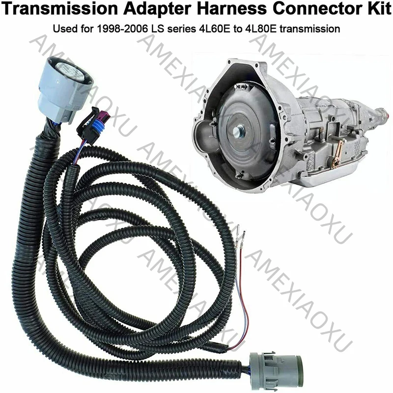 

Подходит для GM с VSS LS1 LM7 LQ4 5.3 LSX LS, адаптер проводки трансмиссии, разъем жгута проводов 4L60E на 4L80E LS AMEXIAOXU