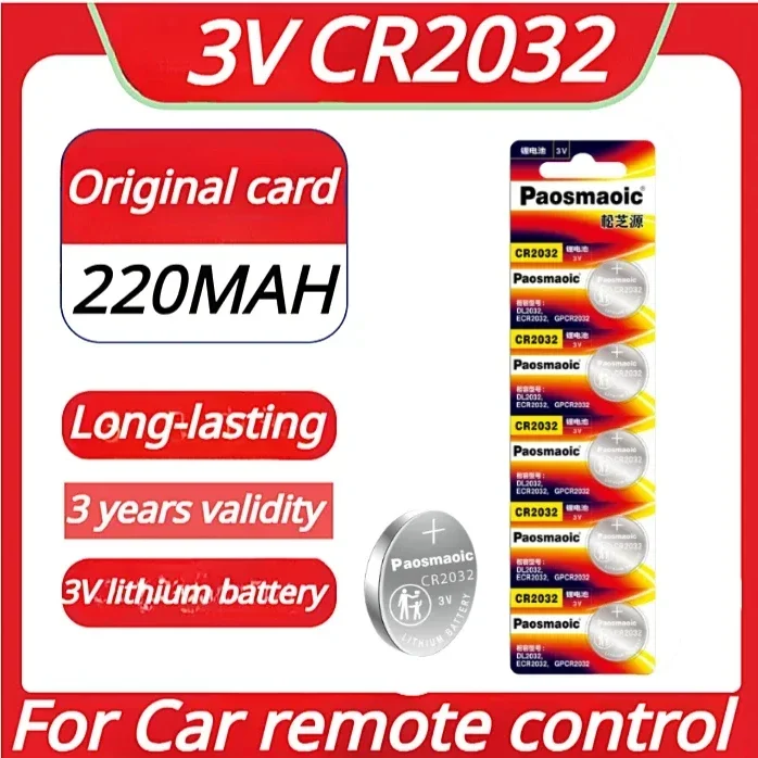 

Original 30pcs CR2032 3V Lithium Battery DL2032 BR2032 5004LC 2032 for watch, toys, car key, Calculator bateria 2032 button cell