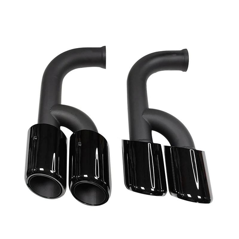 

Porsche Cayenne S Double-layer Exhaust Long Muffler Tail Tip Tail Throat Stainless Steel Suitable for 2011, 2012, 2013, 2014