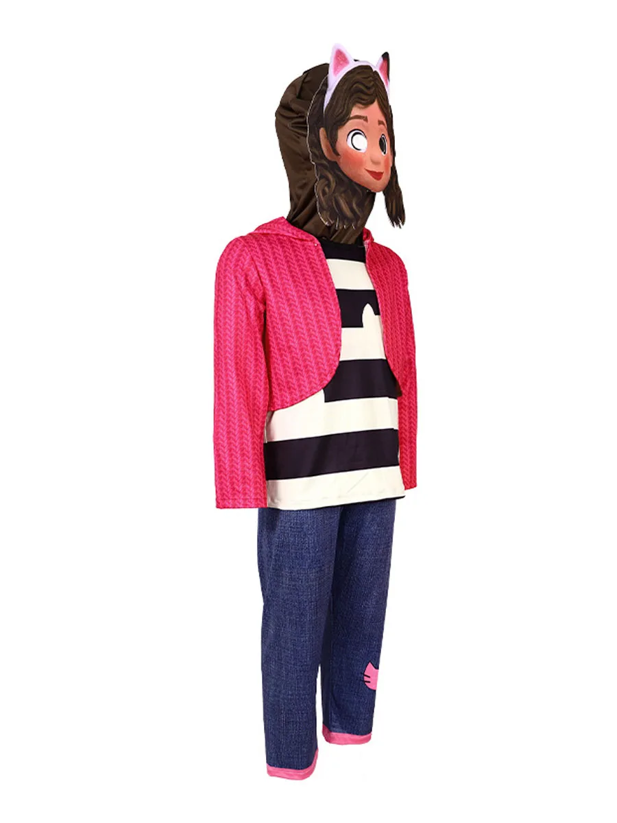 Gabby Dollhouse Cartoon Kindermeisjeskostuum Halloween Kinderprinses Carnaval Gabby Kattenkostuum Feestoutfits