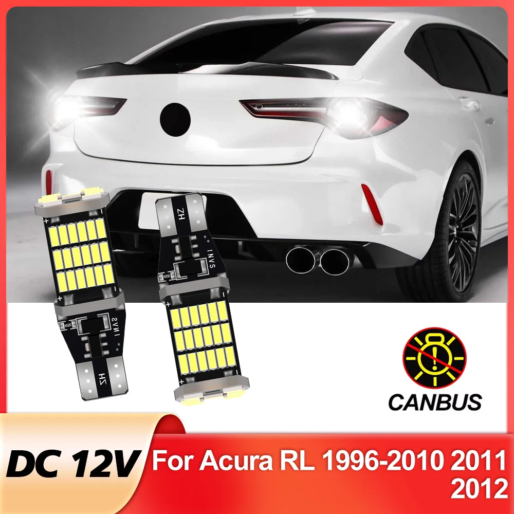 

2 шт. светодиодный фонарь заднего хода для аксессуаров Acura RL 1996-2012 2003 2004 2005 2006 2007 2008 2009 2010 2011 резервный фонарь