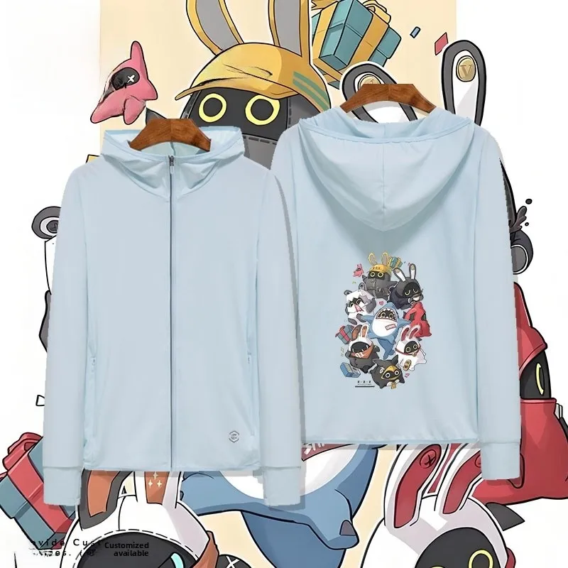 

Ice Silk Bao Fu Полная кожаная верхняя одежда с героями мультфильмов Qui Dry Одежда для защиты от солнца Летняя модная мужская одежда из полиэфирного волокна Jaet