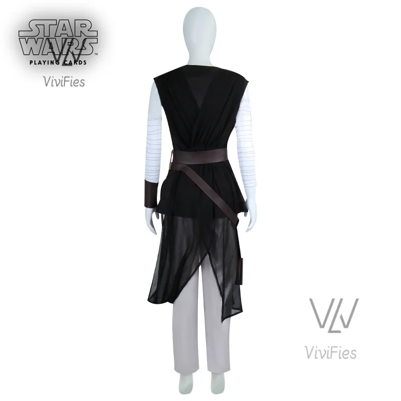 Rey cosplay costume top pantaloni mantello abiti Fantasia anime ragazze Halloween Carnival party whesin travestimento vestiti