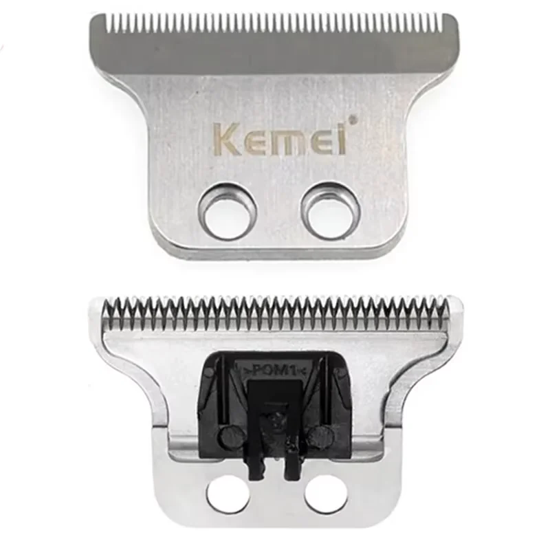 Kemei المهنية 2 حفرة مزدوجة واسعة الانتهازي شفرة استبدال القاطع رئيس ل KM-5027/1949 مقص الشعر مع المسمار بدون زيت