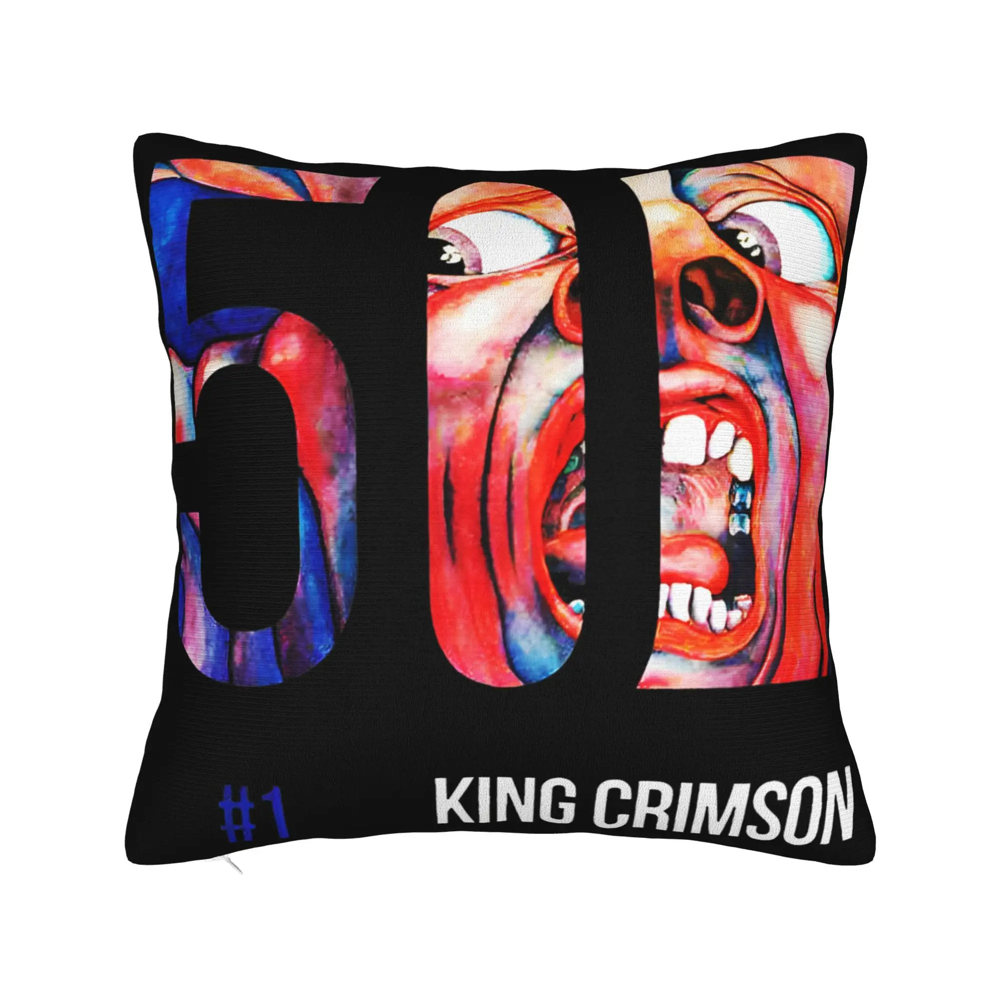 Decorative Pillow Covers King Crimson Rock Band Merchandise Chair  Pillow Case Cover Zipper Multi Size