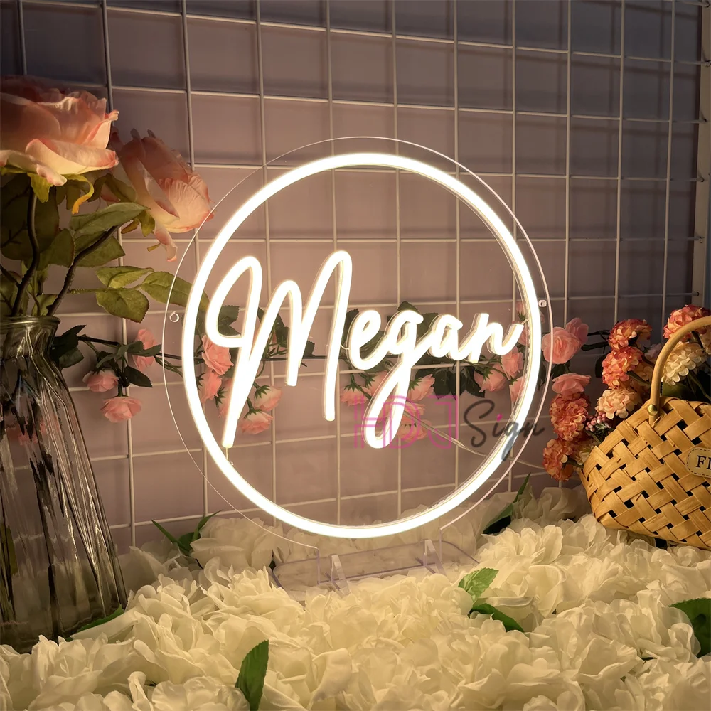 Megan Led Neon Sign Room Wall Bar Cafe Pub Decor Business Neon Lights Signs for Restaurant Bar Decoration Table Night Light