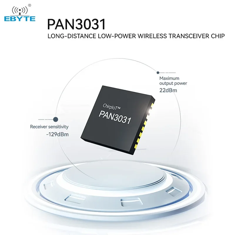 PAN3031 EBYTE E29 Series 433MHz Wireless Module ChirpIoTTM Spread Spectrum Technology 22dBm 5KM UART/SPI Stamp Hole