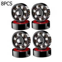 Hybrid Ceramic Ball And Roller Skate Bearings 608 High Speed Skateboard Bearings Hybrid Ceramic Bearings Double Side Dust Cover