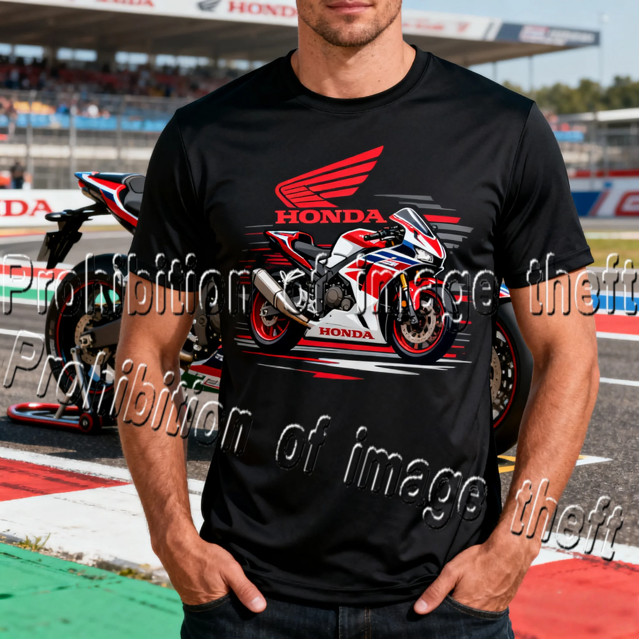 

Мужская свободная посадка свободного покроя с короткими рукавами и 3D-принтом Honda для занятий спортом, фитнесом, игровым мячом, топ для бега с короткими рукавами