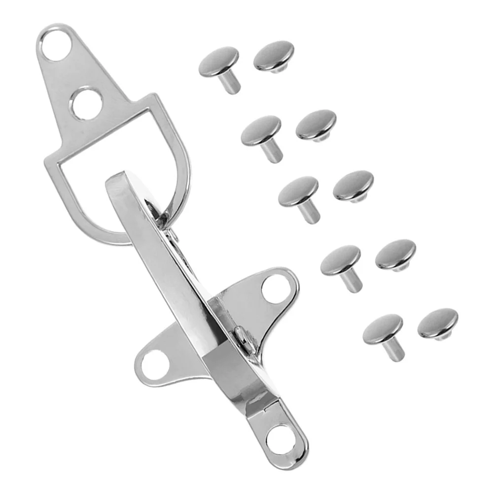 

1Set Metal Buckle Replacement Fasteners Locking Holder for Coat Clothes Closure Buttons Wind Coat Buckle Accessories