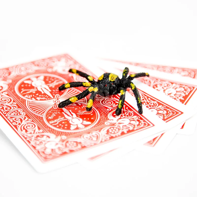 Spider And Net Magic Trick The Web Cards Toys Magician Gimmick Illusion Closed-Up  Props