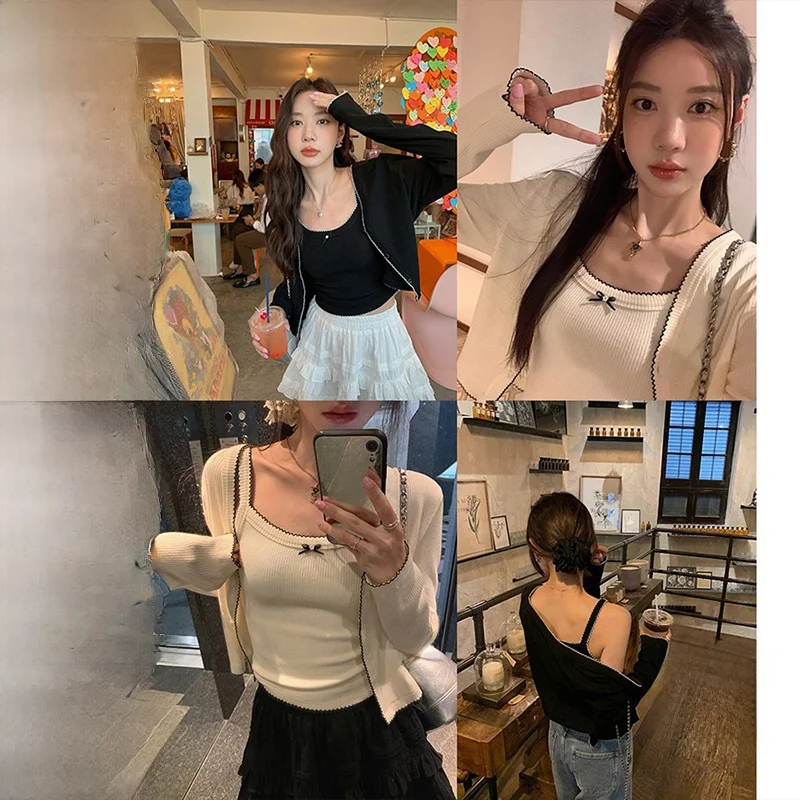 

Весенняя модная акция: Комплект из двух предметов от Чжан Бэйбэй – кардиган с вышивкой и текстурой, стильный дизайн, эффектная вышивка.