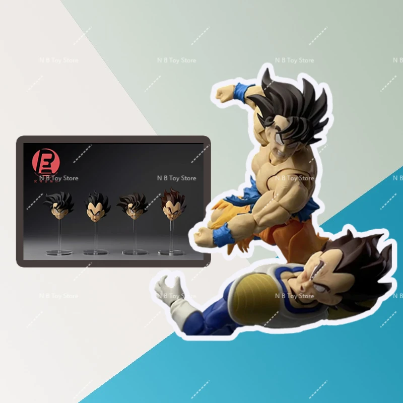 В наличии RECUSTOM Dragon Ball Super Saiyan Son Goku Vegeta Battle Damage Head Аксессуары Аниме Фигурка Модель Игрушки Подарки