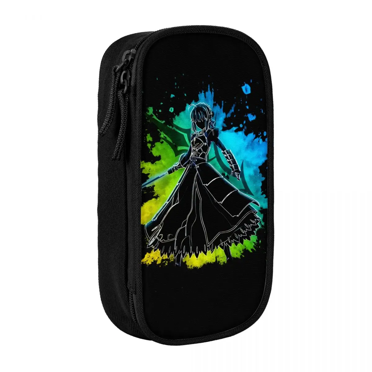 

Fashion Fate Stay Night Altria Saber Anime And Manga Pencil Cases Pencil Pouch Pen Holder Big Capacity Bag Zipper Stationery