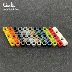 10Pcs/lot Technical Beams 1x5 Thick with Alternating Holes Open Center Thick Parts MOC 32316 Building Block for 71710 73507 Toy