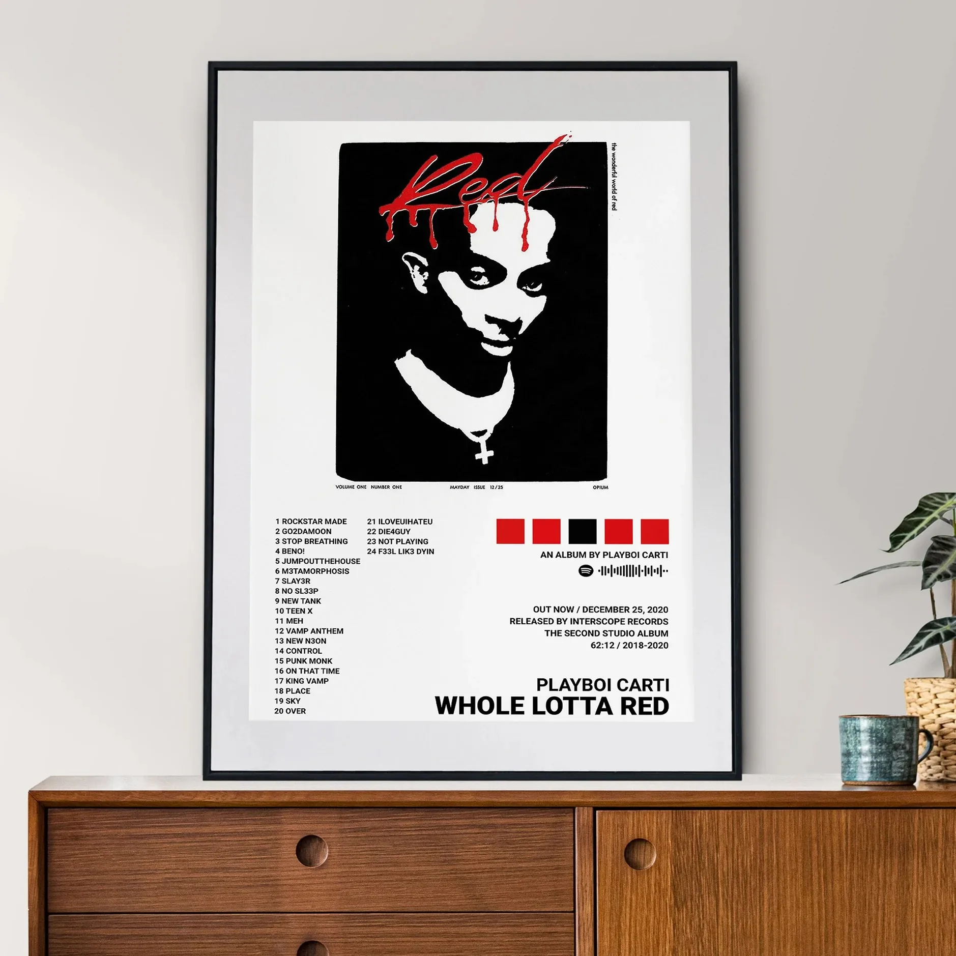 Hip Hop Rapper Playboi Carti Music Album Die Lit Cover Canvas Painting Print Posters for Room Wall Art Home Decor Picture Gift