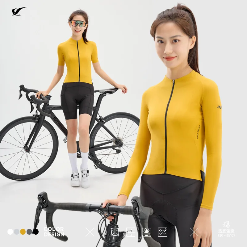 Summer Breathable Women's Cycling Jersey 2024 Pro Slim Quick Dry MTB Road Bike Shirt Outdoor Female Bicycle Clothing Long Sleeve