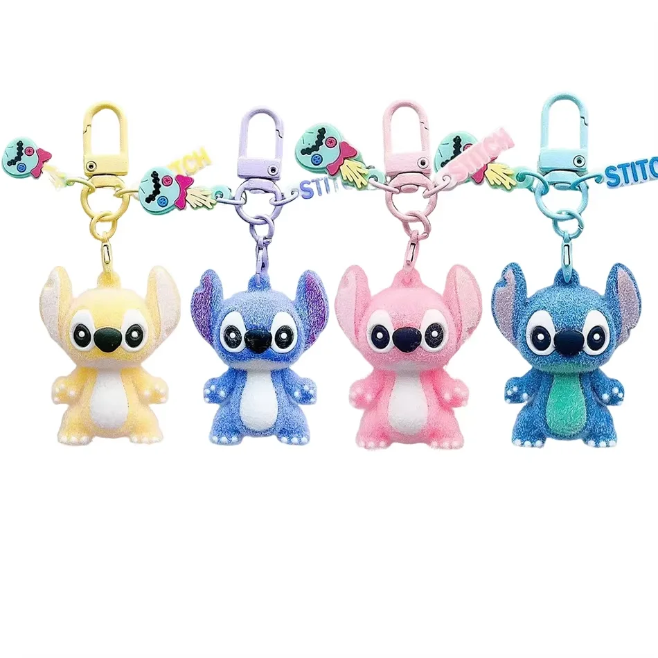Chaveiro Hot Stitch: Boneco Anime Stitch, Pingente Rosa Doce para Bolsa, Enfeite de Carro, Acessório para Chaves, Presente de Natal para Meninas e Bri