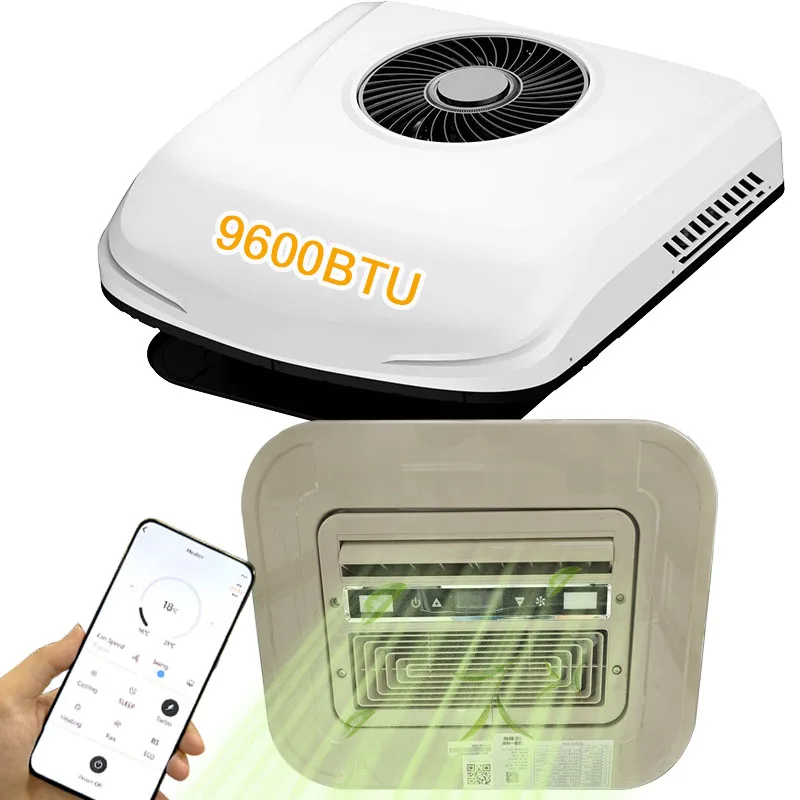 

12V Light Small Truck/RV AC Unit Mini Roof Mounted Vehicle Air Conditioner America Market Wholesale Cargo Van Air Conditioner