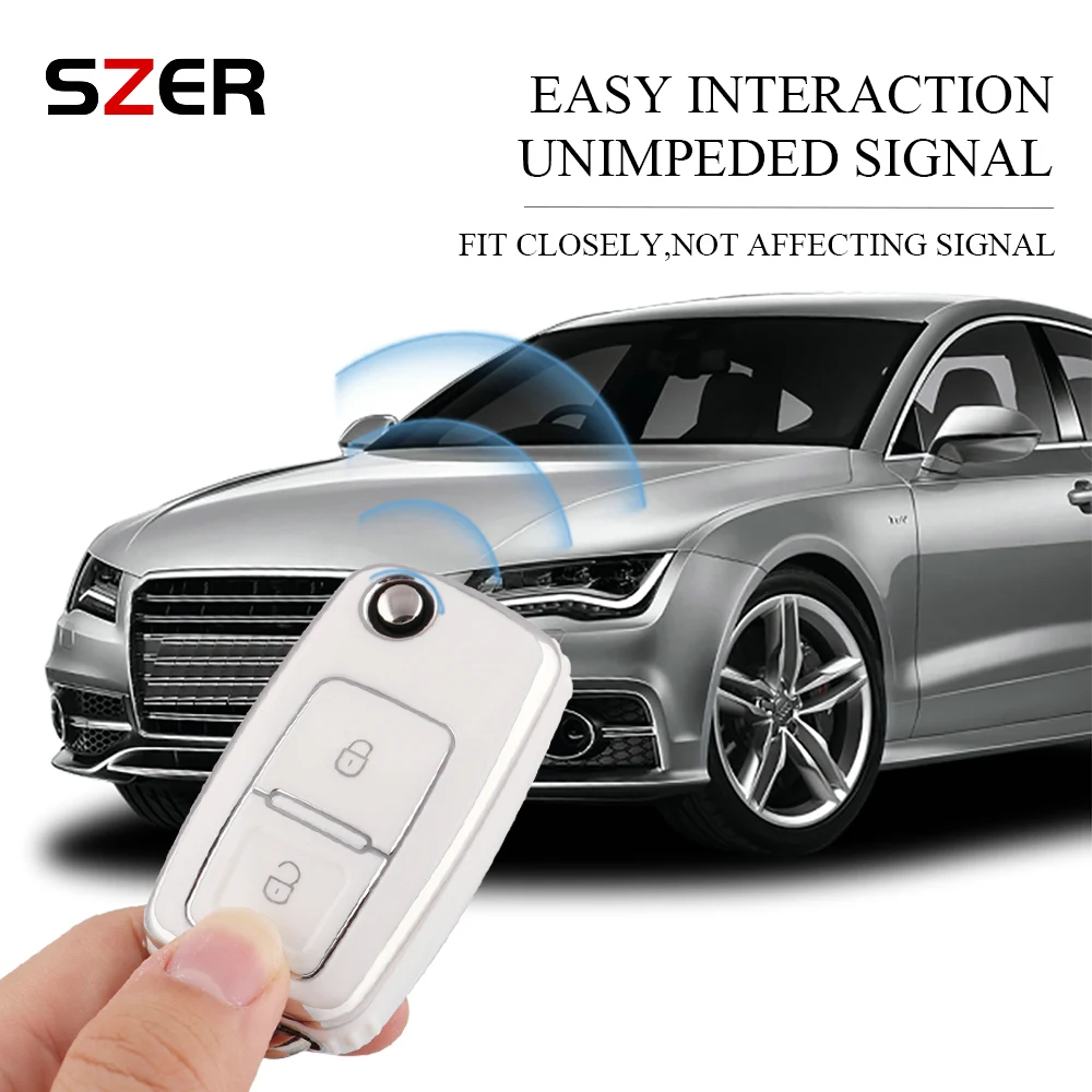2 3 Buttons For VW Volkswagen MK4 Bora Golf 4 5 6 Jetta Passat Polo Bora Touran Skoda Seat HOT TPU Car Key Case Cover Shell Fob