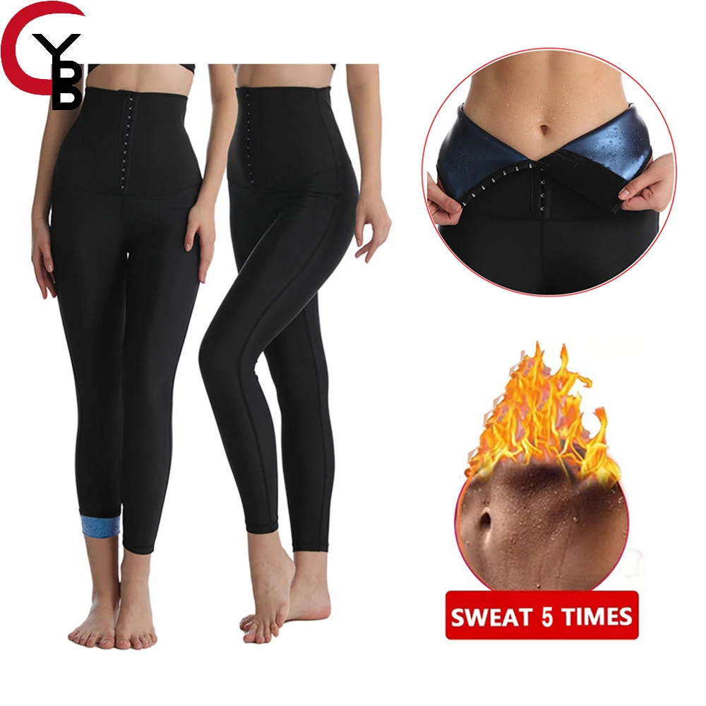 Sauna Pants Women Sweat Capris Slimming Leggings,High Waist Workout Body Shaper