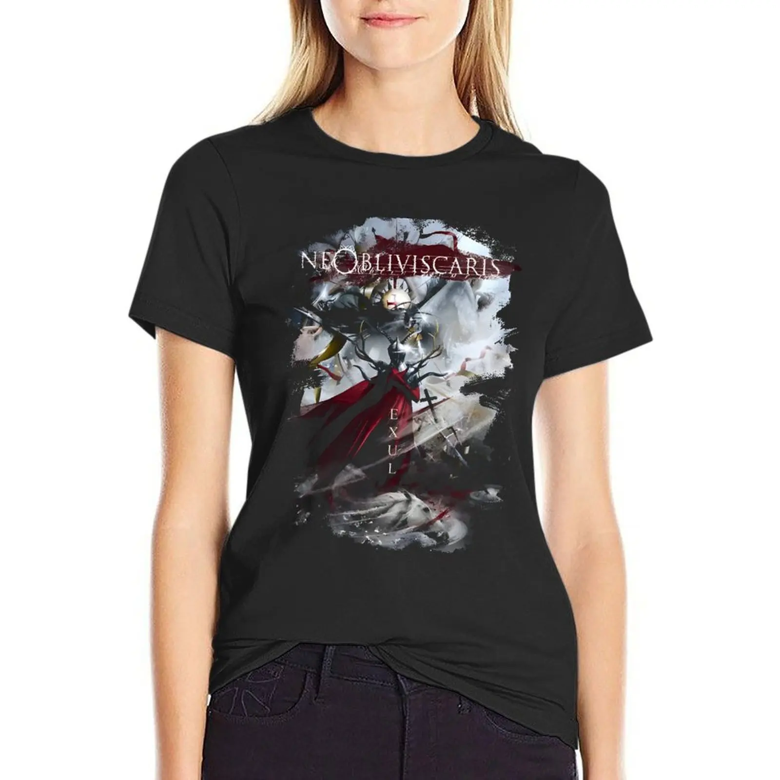

Ne Obliviscaris - Exul Cover T-Shirt sublime vintage plain t shirts for Women