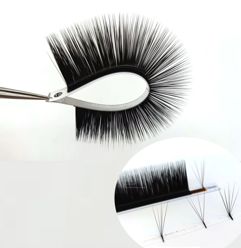 L Curl Easy Fanning Eyelash Extensions New Fashion Professional Lashes Wholesale L Shape  Individual Lashes For Makeup