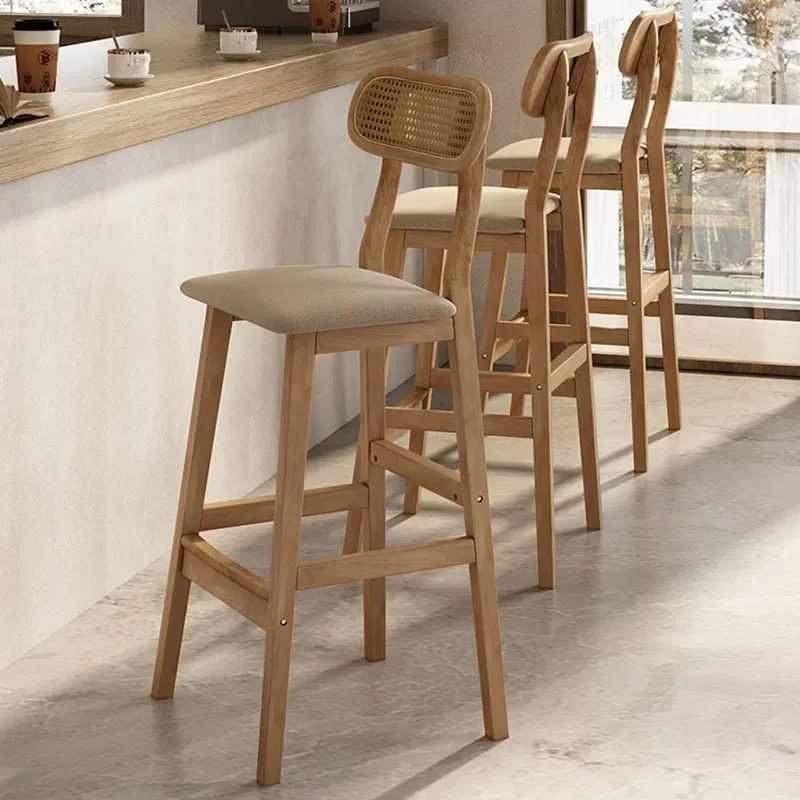 With Backrest Comfortable Luxury Bar Chair Restaurant Counter Design Ergonomic Bar Chair Chaise De Cuisine Balcony Furniture