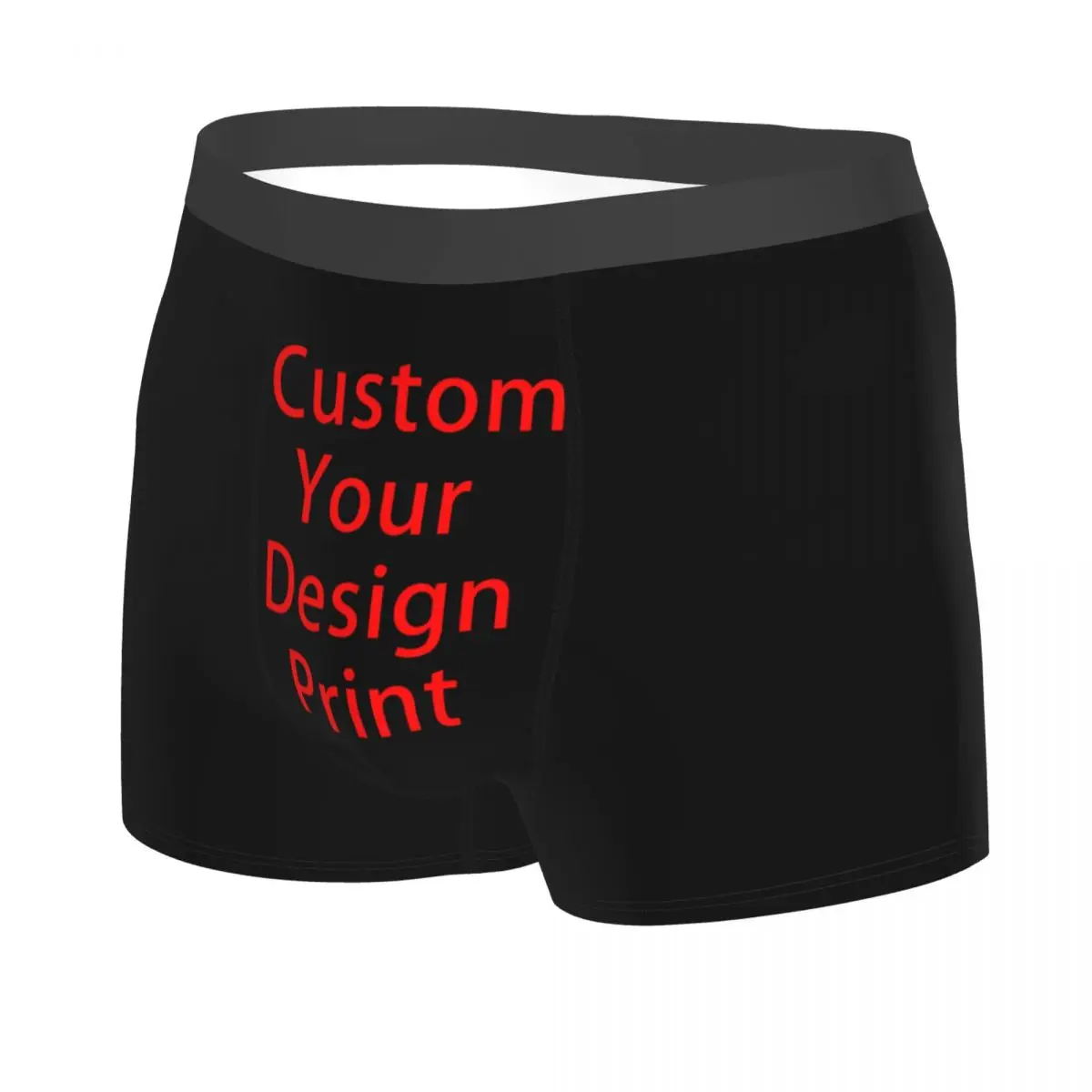 Custom Custom Your Design Underwear Men Print Customized Logo Printed Boxer Briefs Shorts Panties Soft Underpants