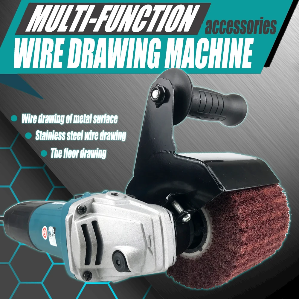 

Многофункциональная электрическая угловая шлифовальная машина M10/M14, аксессуары для машины для волочения проволоки, используемые для полировки металла, стали, дерева, шлифовальной машины