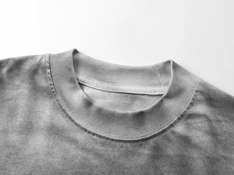 Summer American Streetwear KANYE Tshirts Album Surrounding Vulture Round Neck Short Sleeve Washed Dirty White Tops Men Women