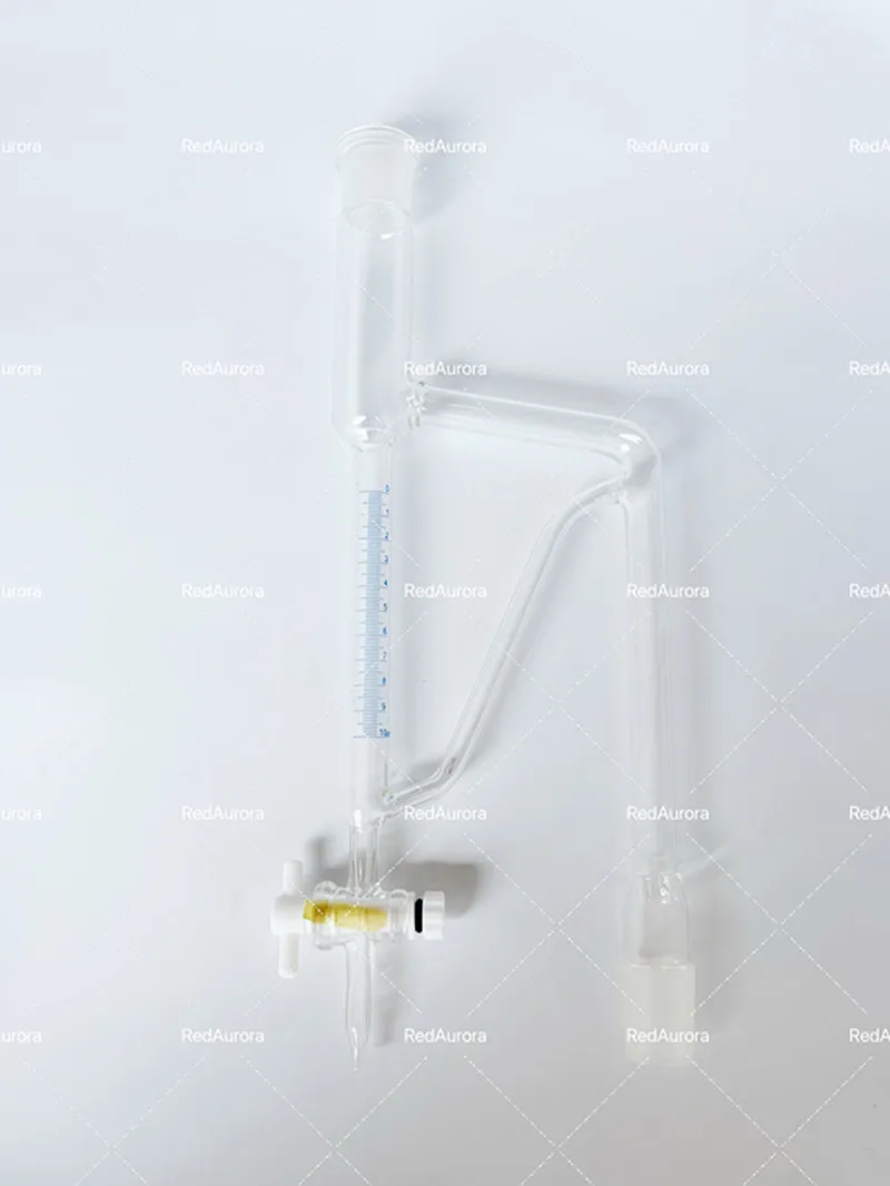 Volatile Oil Tester, Joint  24/29 With PTFE Switch Valve, Light Oil Density Less Than 1, Borosilicate Glass